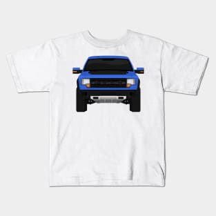 Raptor Fire Blue +hood decal Kids T-Shirt